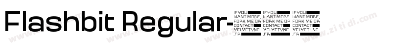 Flashbit Regular字体转换